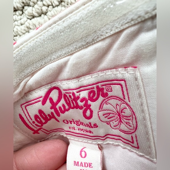 Lilly Pulitzer vintage bloomy dress pink floral tropical strapless preppy size 6 - Picture 8 of 9